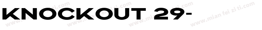 Knockout 29字体转换